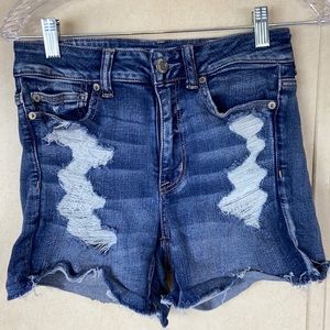 American Eagle Midi Shorts Size 6 Jeans Women's Juniors Next Level Stretch